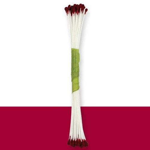 Støvdragere, lille, vinrøde, 50 stk