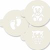 Stensils med babymotiver