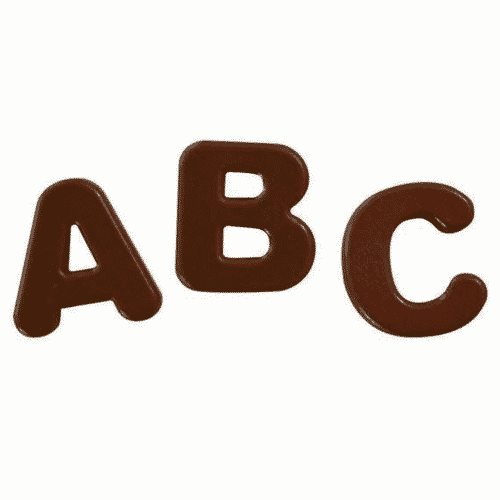 Silikomart Chokoladeform til bogstaver - Choco ABC - Billede 3