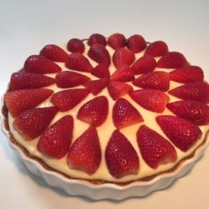 Hjemmelavet jordbaertaerte