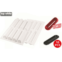 Alternative view of Silikomart Silikoneform - Cylindre 75, inkl. udstikker og 10 "fade"