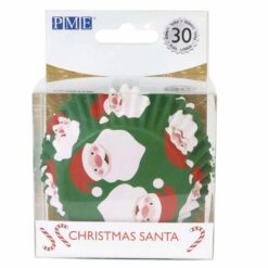 Muffinsforme med julemand - 30 stk.