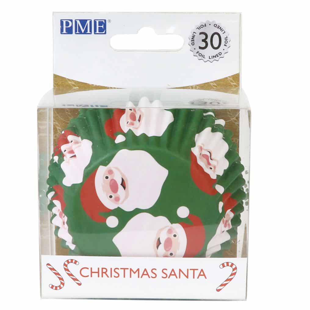 Muffinsforme med julemand - 30 stk.
