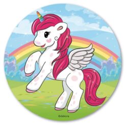 Kageprint med Unicorn