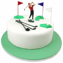 Topfigur med golfspiller