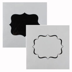 Cake Star Stensils til navneskilte, 10 x 8 cm