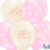 PartyDeco Balloner 30 cm, It's a Girl, Pastel Mix
