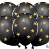 PartyDeco Balloner 30 cm, Stjerner, Pastel Sort