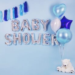 Alternative view of PartyDeco Folie Ballon Hjerte, 45 cm, lyseblå