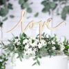 PartyDeco Kagetopper i trae - love