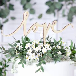 PartyDeco Kagetopper i trae - love