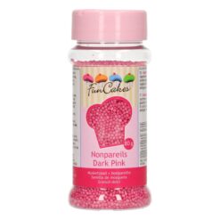 FunCakes Krymmel til romkugler mørk pink, 80g / nonpareils