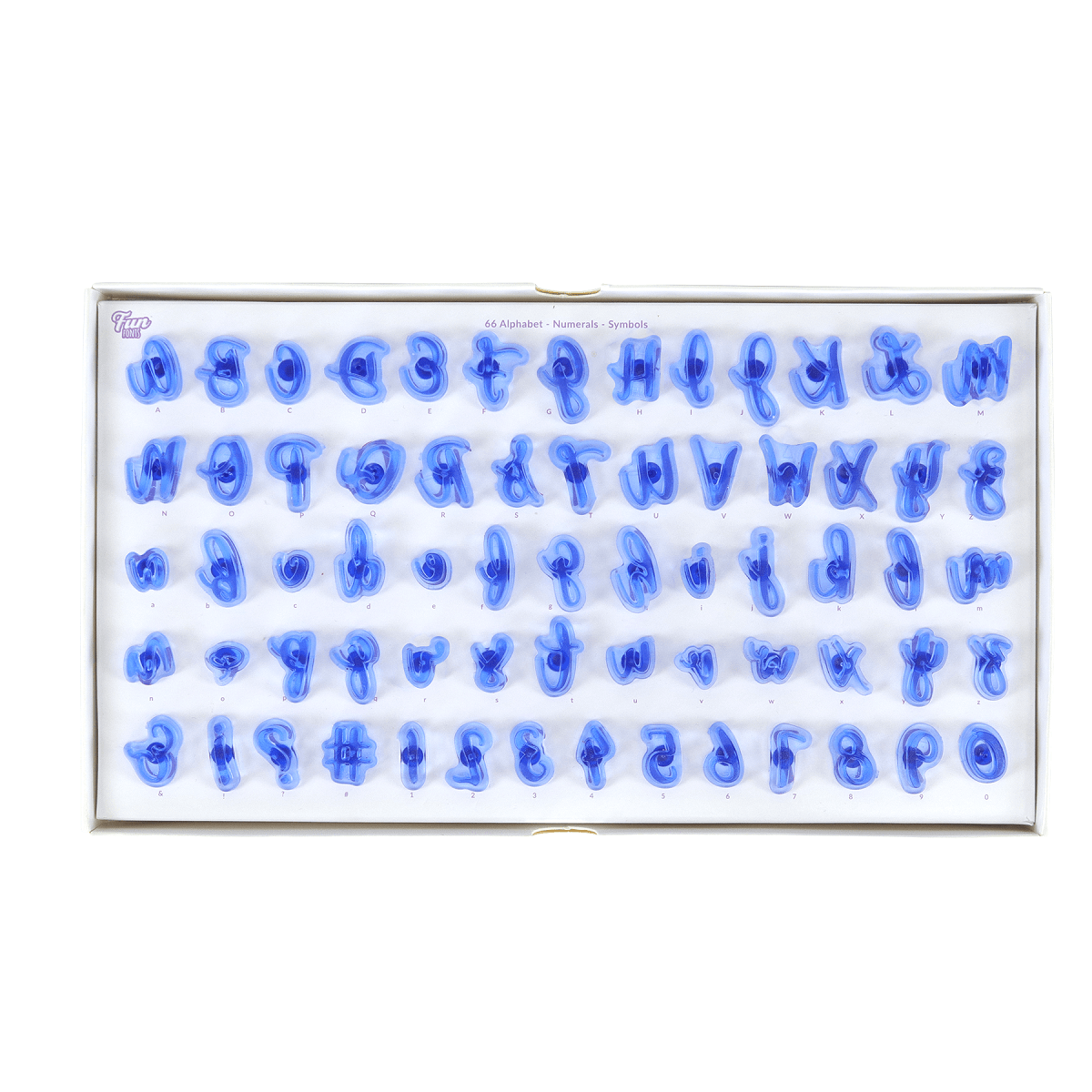 PME Kagestempler med bogstaver, tal og tegn - Fun Fonts Col. 1 - MINI - Billede 3