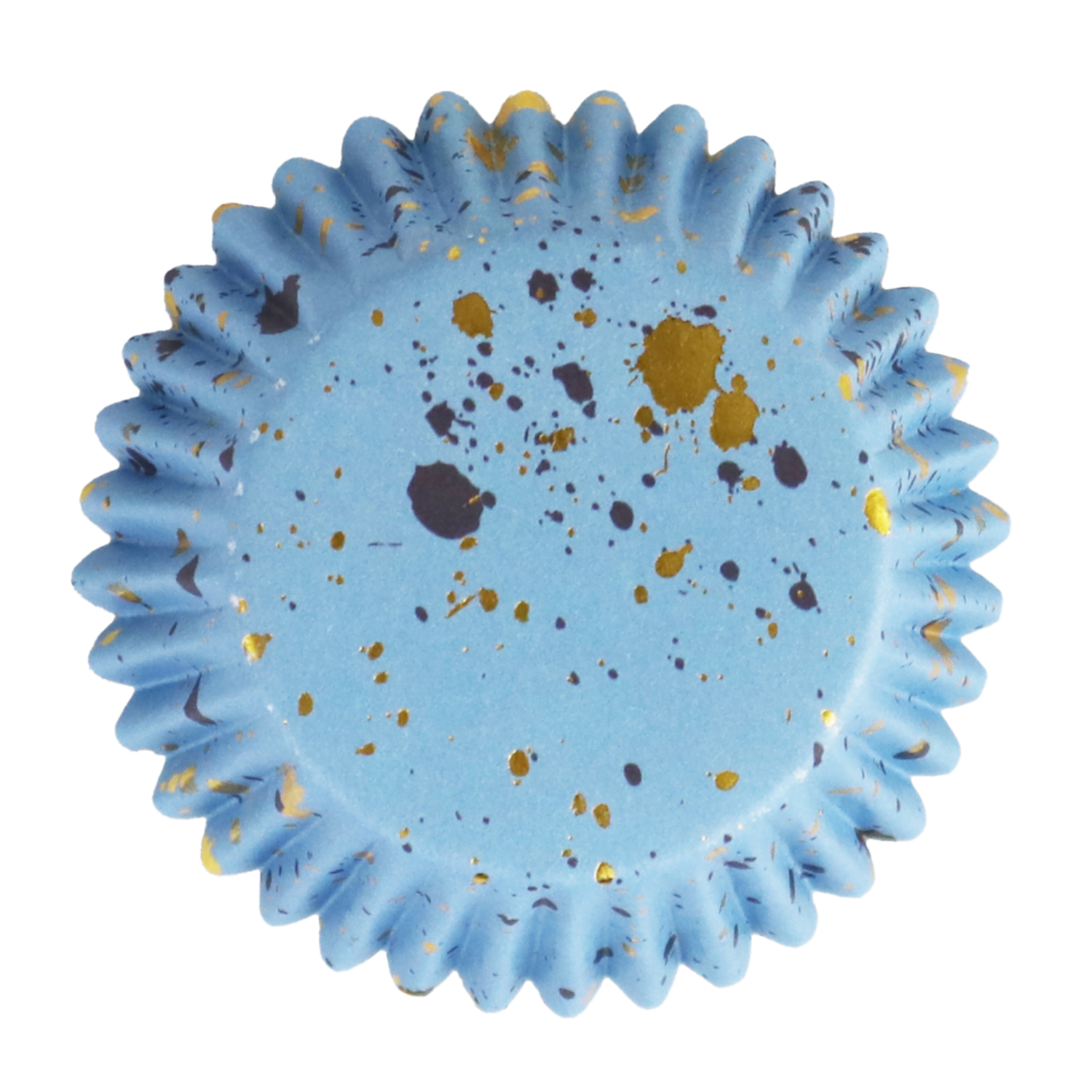 PME Muffinsforme, folie - Blå med guld, 30 stk - Billede 2