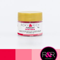 Roxy & Rich Fondust Vandoploeselig pulverfarve, Vivid Red - 4 g