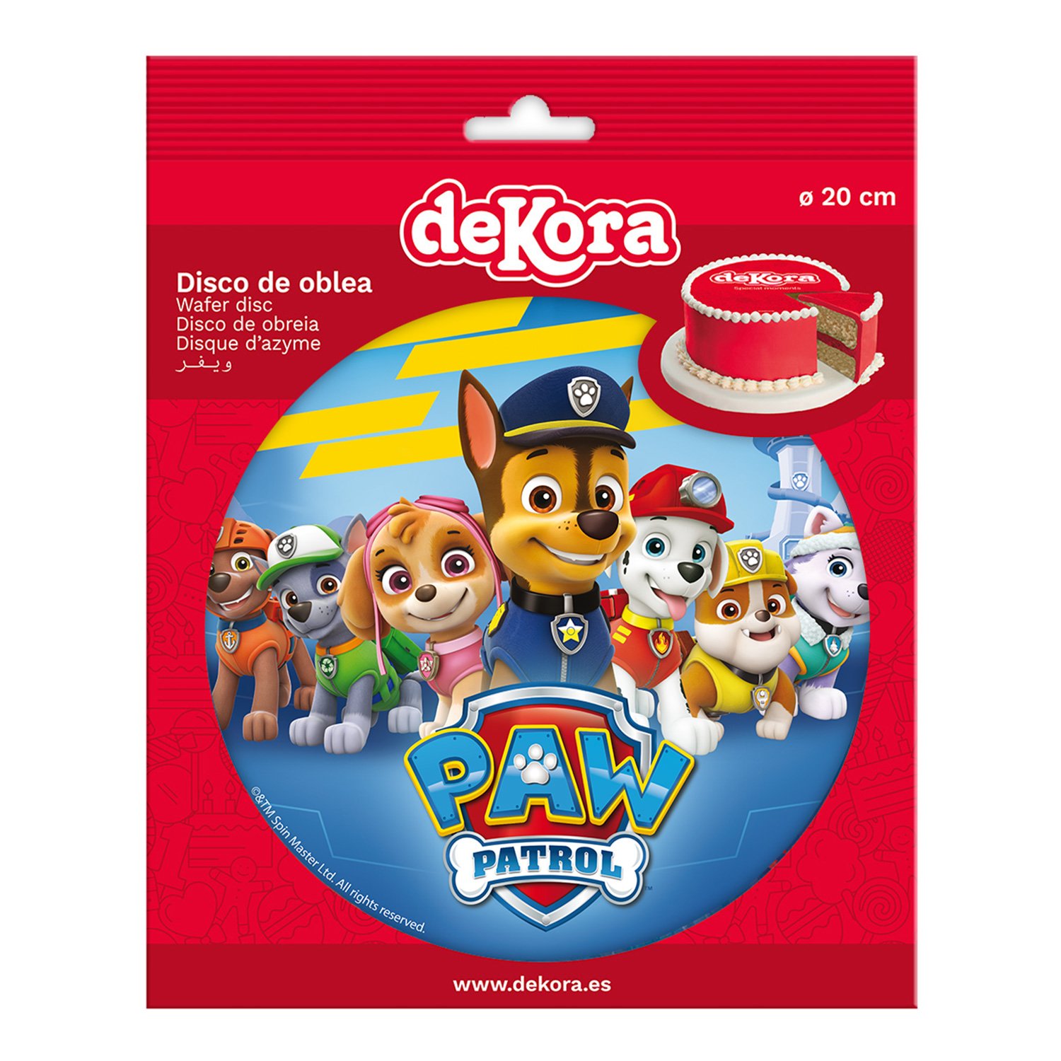 Dekora Kageprint med Paw Patrol, 20 cm - Billede 4