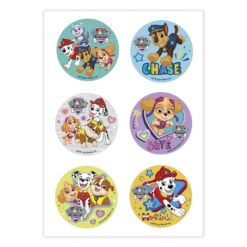 Dekora Kageprint med Paw Patrol - til cupcakes, 5,8 cm - 6 stk.