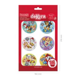 Alternative view of Dekora Kageprint med Paw Patrol - til cupcakes, 5,8 cm - 6 stk.