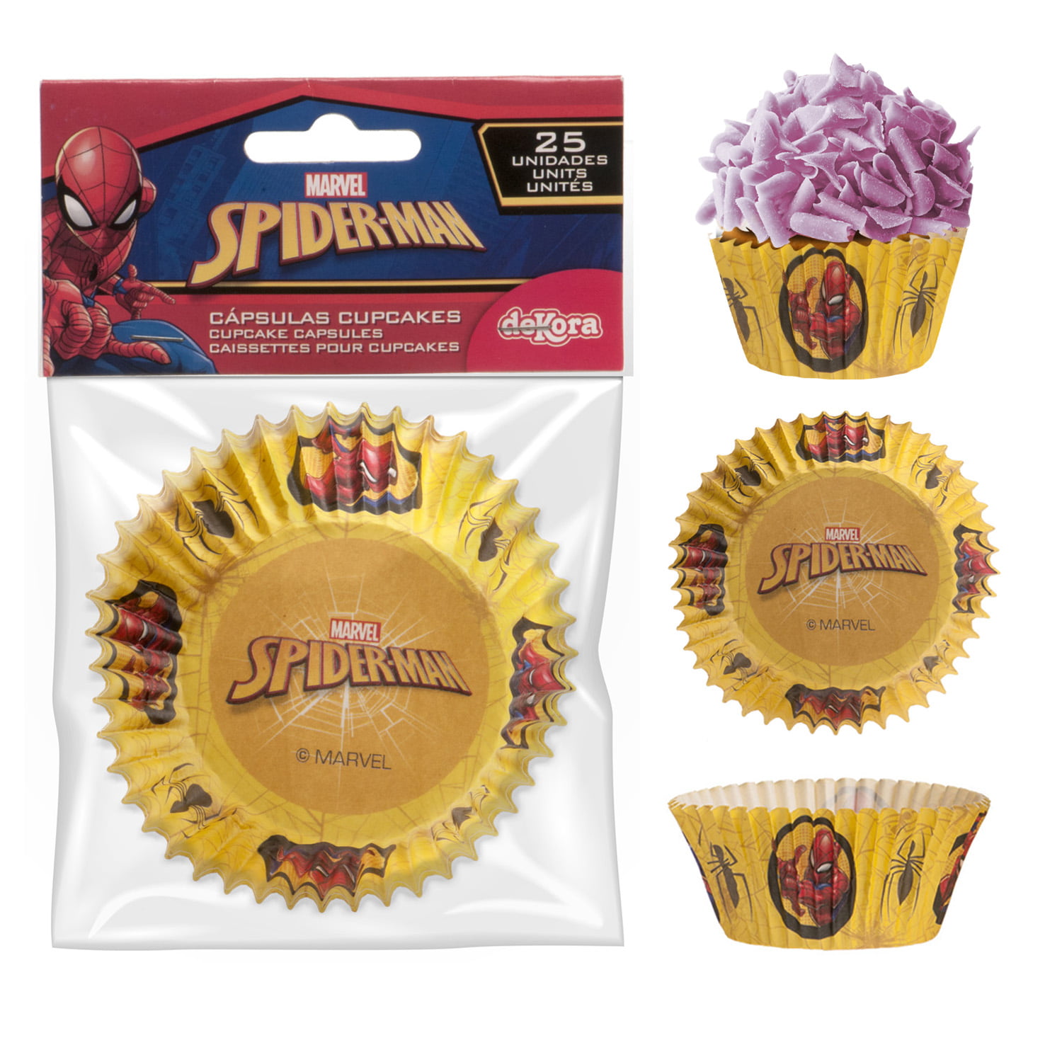 Dekora Muffinsforme med Spiderman, 25 stk. - Billede 2