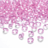 Partydeco Confetti, lyseroede diamanter, 12 mm