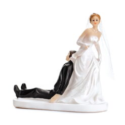 Partydeco Topfigur til bryllupskage - Paraply