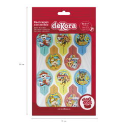 Alternative view of Dekora Kagetoppere - Kageprint med Paw Patrol, 6,4 x 4 cm - 20 stk