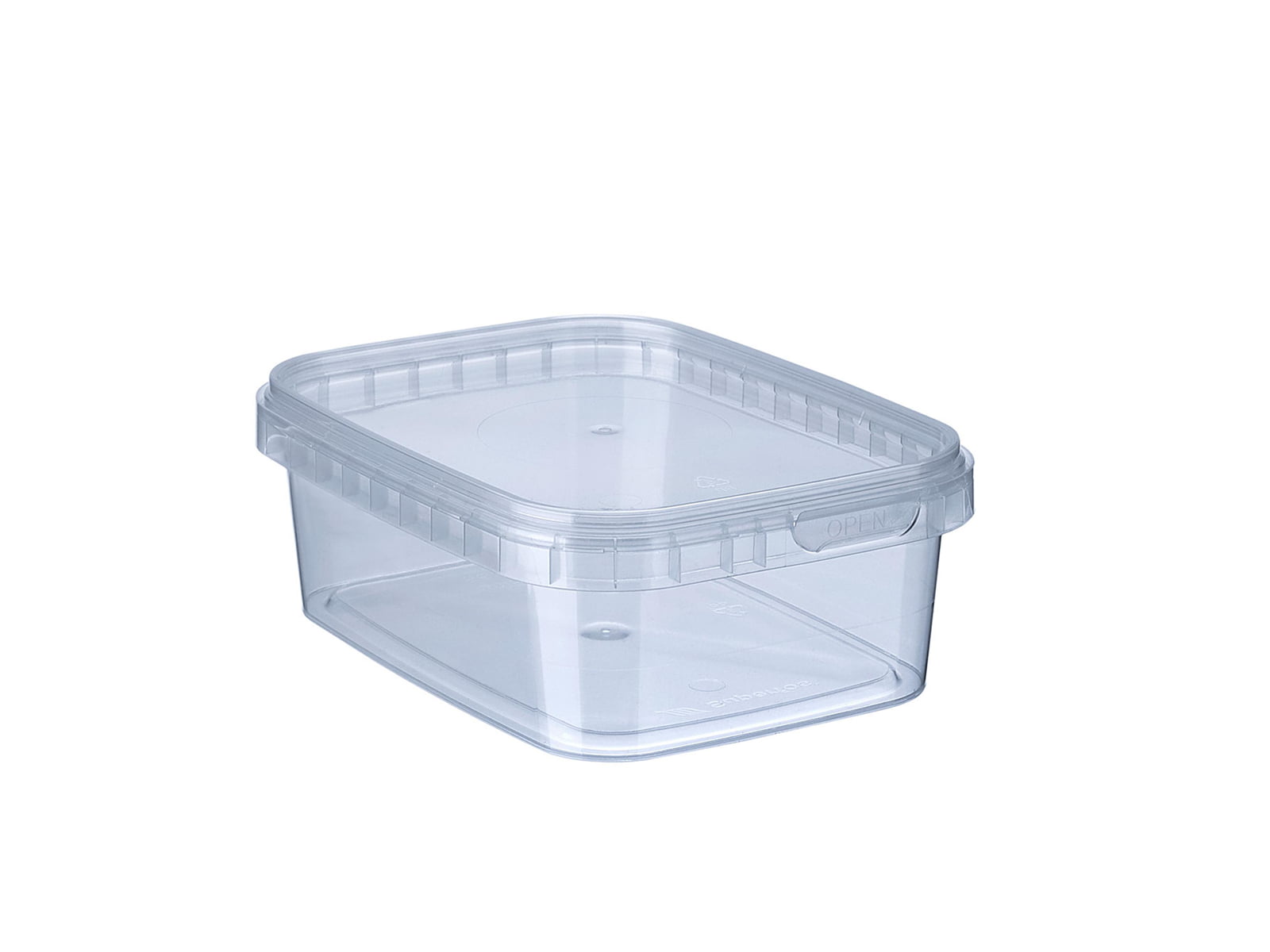 Condiboette med laag, 280 ml - firkantet (ca. 12 x 9 cm)