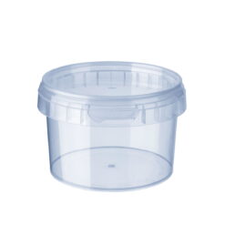 Condiboette med laag, 280 ml - rund (ca. 9,6 x 6 cm udvendig)