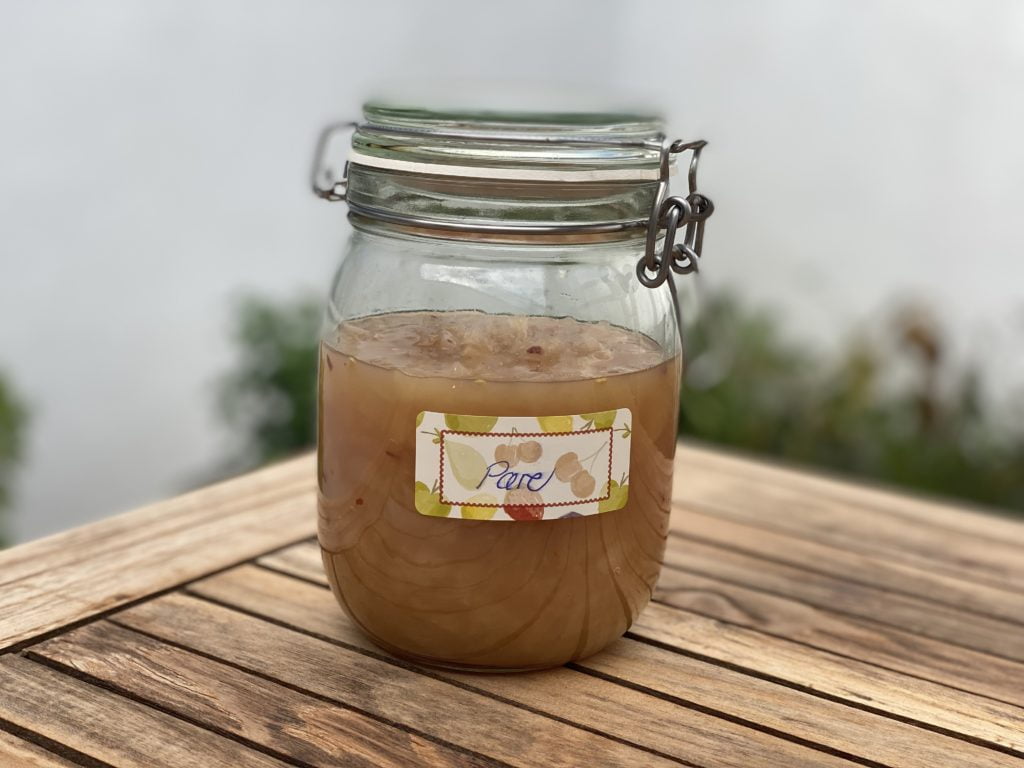 Paeremarmelade med ingefaer og chili