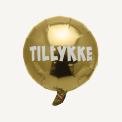 Folieballon Tillykke, guld