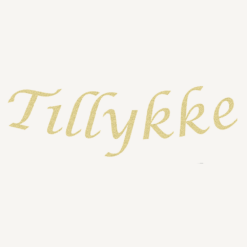 Guirlande Tillykke, guld