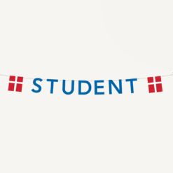 Studenterguirlande - blaa student