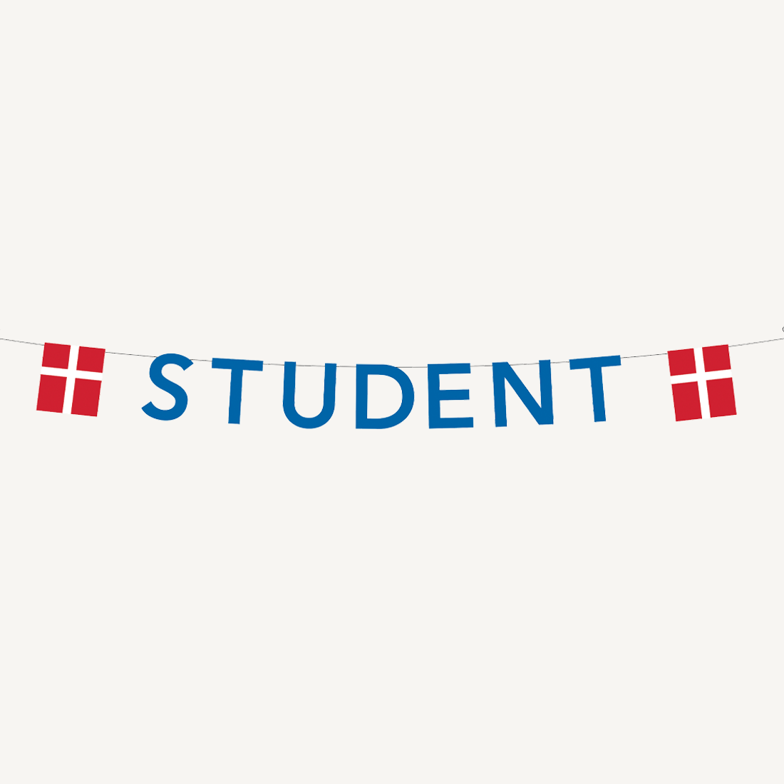 Studenterguirlande - blaa student