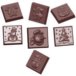 CW Chokoladeform til julechokolader - Polycarbonate - CW1660 (2)