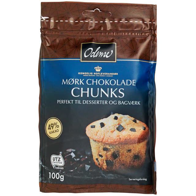 ODENSE Chokolade Chunks 100 g