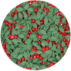 FunCakes Sukkerpynt Holly Mix, 55g