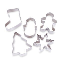 Udstikkere til julesmaakager, 5 stk. - 8-9 x 2 cm