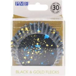 PME Muffinsforme, folie - Sort med guld, 30 stk v1