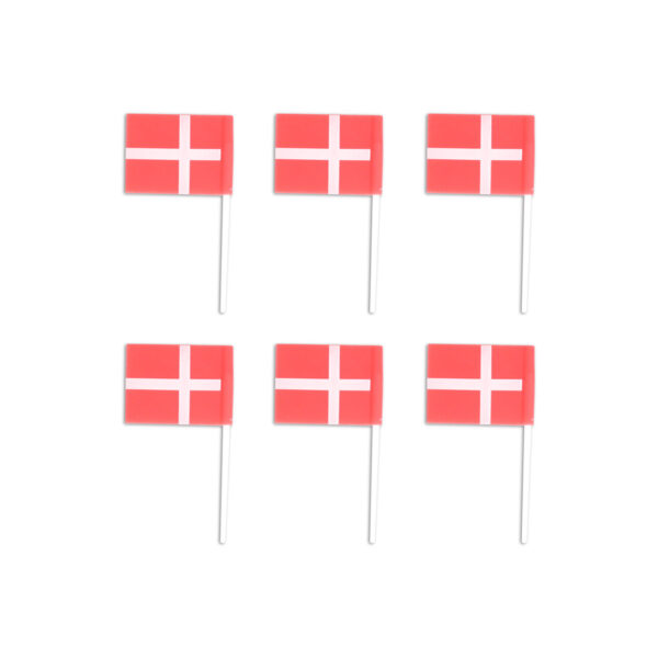 Lagkageflag i silikone - 6 stk.