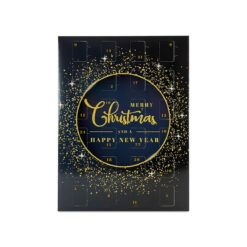 NR Æske til hjemmelavet chokoladejulekalender - Merry Christmas & Happy New Year