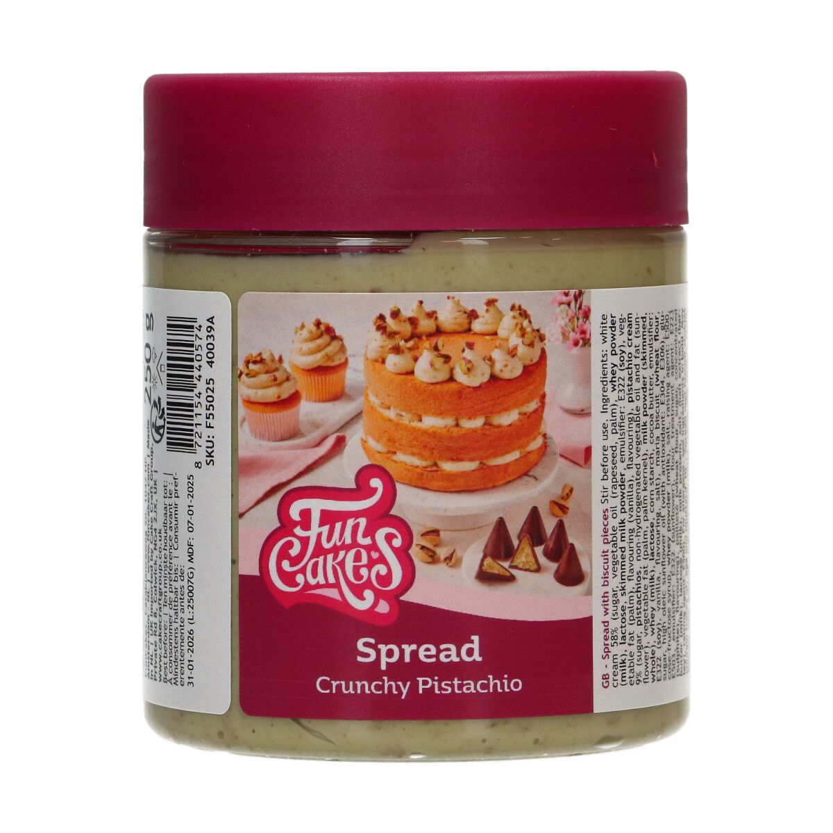 FunCakes Spread - Crunchy Pistaciecreme 250g