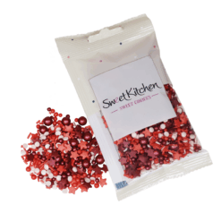 SweetKitchen Sukkerpynt Burgundy Christmas mix 40 g