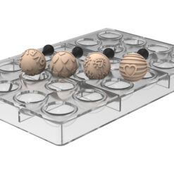 Silikomart Chokoladeform med 4 stempler - Love